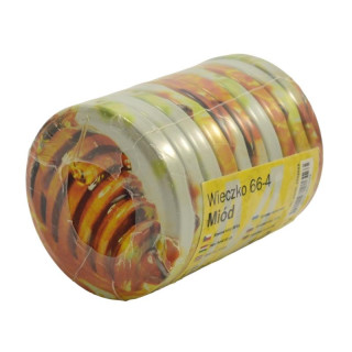 Zakrętki 10szt fi 66 4z Miód M-0